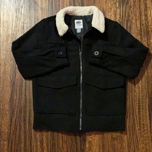 Like new boys black wool jacket